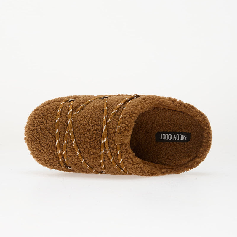 Moon Boot Teddy Slipper Cognac