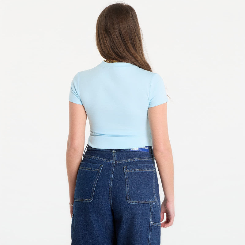 Karl Lagerfeld Jeans Slim Ss K Logo Tee Corydalis Blue