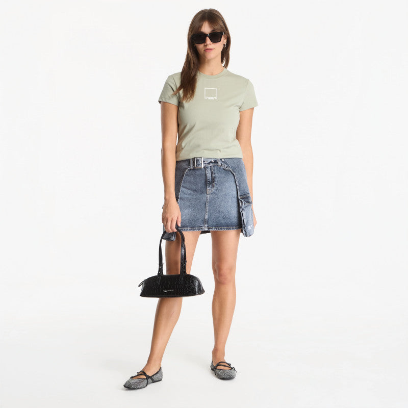 Karl Lagerfeld Jeans Slim Outline Logo Tee Tea