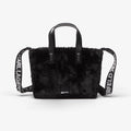 Karl Lagerfeld Jeans Box Logo Mini Tote Furry Black