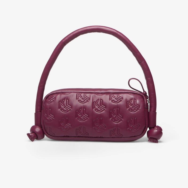 Karl Lagerfeld Jeans Puffy Pu Elongated Bag Amaranth