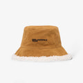 Karl Lagerfeld Jeans Suede Fur Rev Bucket Hat Brown