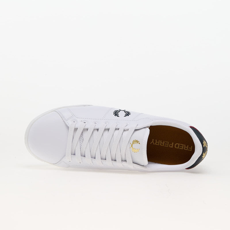 FRED PERRY B722 Leather White/ Navy