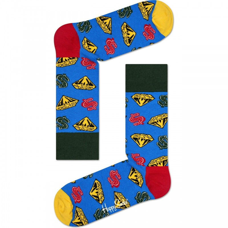 Happy Socks x Billionaire Boys Club Diamond And Dollar Socks