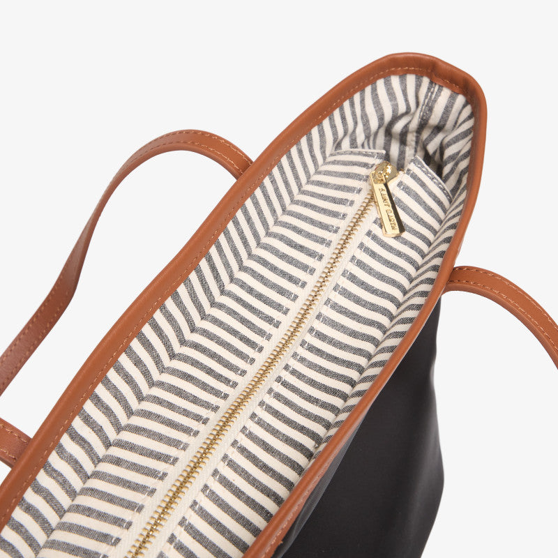 MC2 Saint Barth City Bag Mid Nylon Black/ Brown