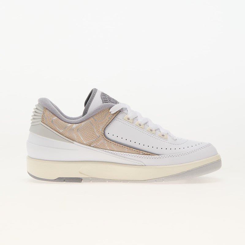 Air Jordan 2 Retro Low "Python" White/ Cement Grey-Sanddrift-Neutral Grey