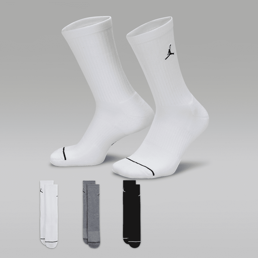 Jordan Everyday Crew Dri-Fit Kojinės (3 Poros)