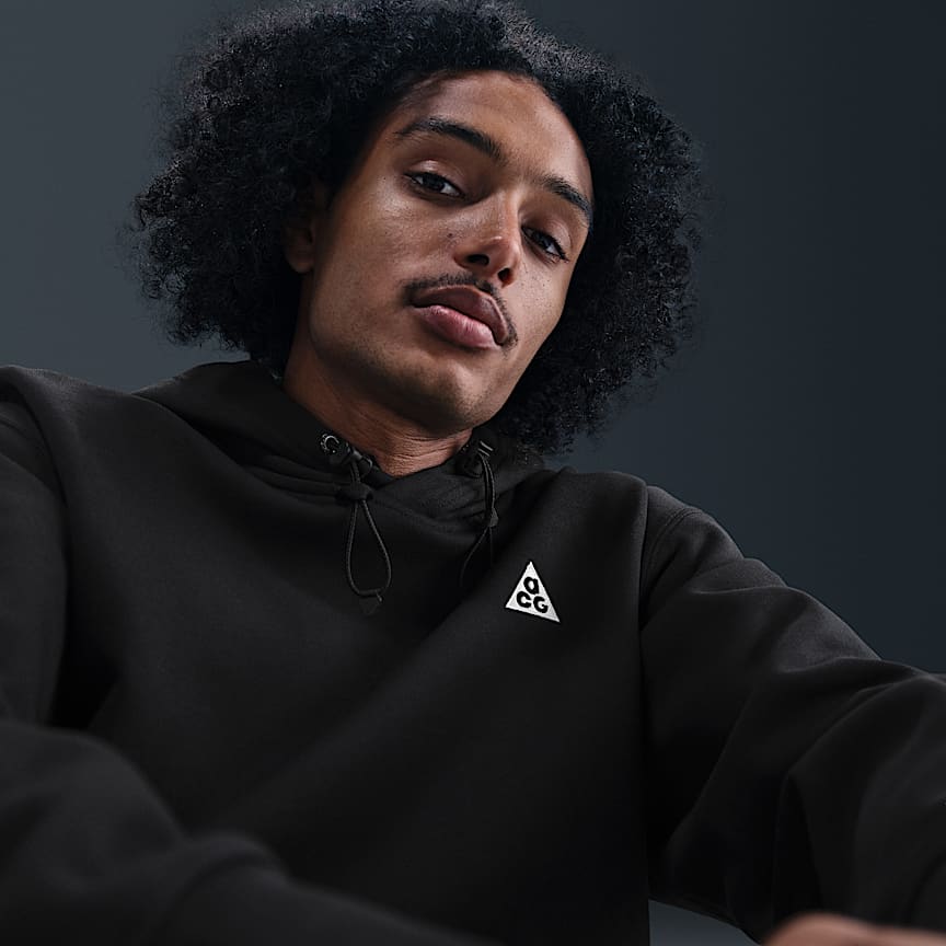 Nike ACG Therma-FIT Fleece Pullover Hoodie Black/ Anthracite/ Summit White