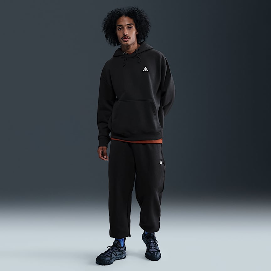 Nike ACG Therma-FIT Fleece Pullover Hoodie Black/ Anthracite/ Summit White