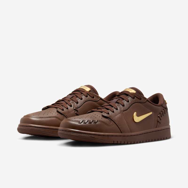 Air Jordan 1 Low Method of Make Cacao Wow/Metallic Gold-Cacao Wow