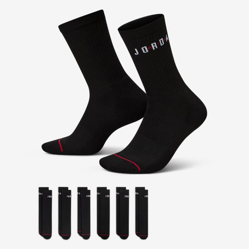 Jordan Everyday Crew Dri-Fit Kojinės (6 Poros)