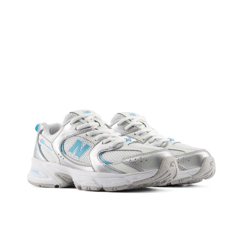 New Balance Kids 530 White/ Silver/ Blue
