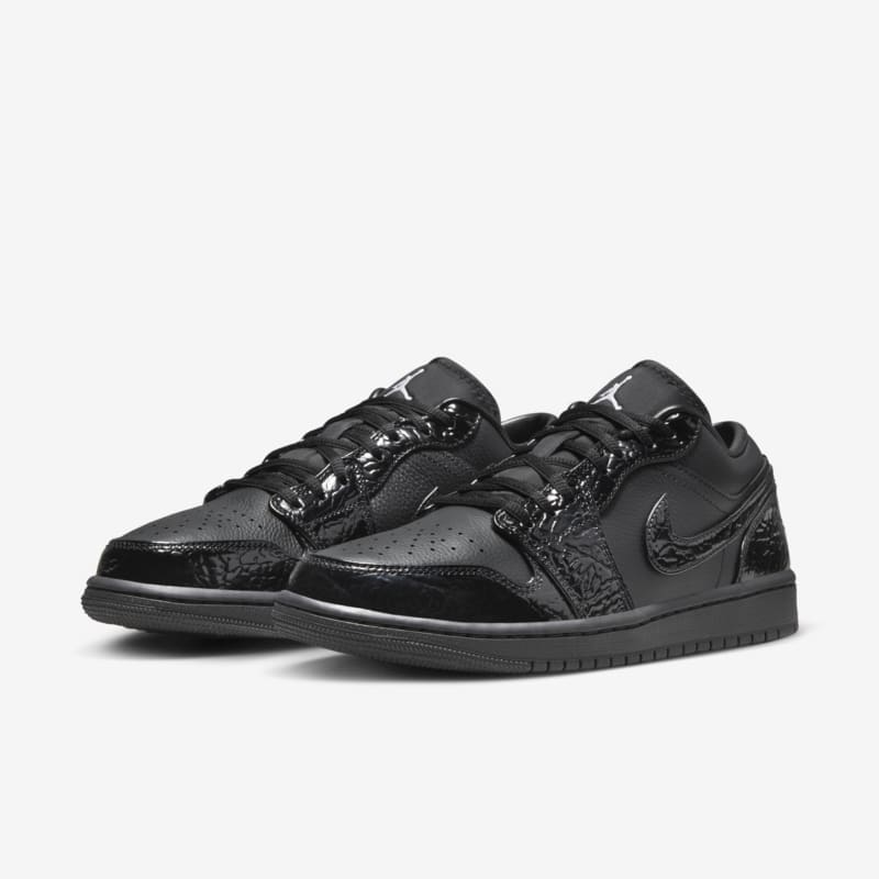 Air Jordan 1 Low SE Black/White/Metallic Silver/Black
