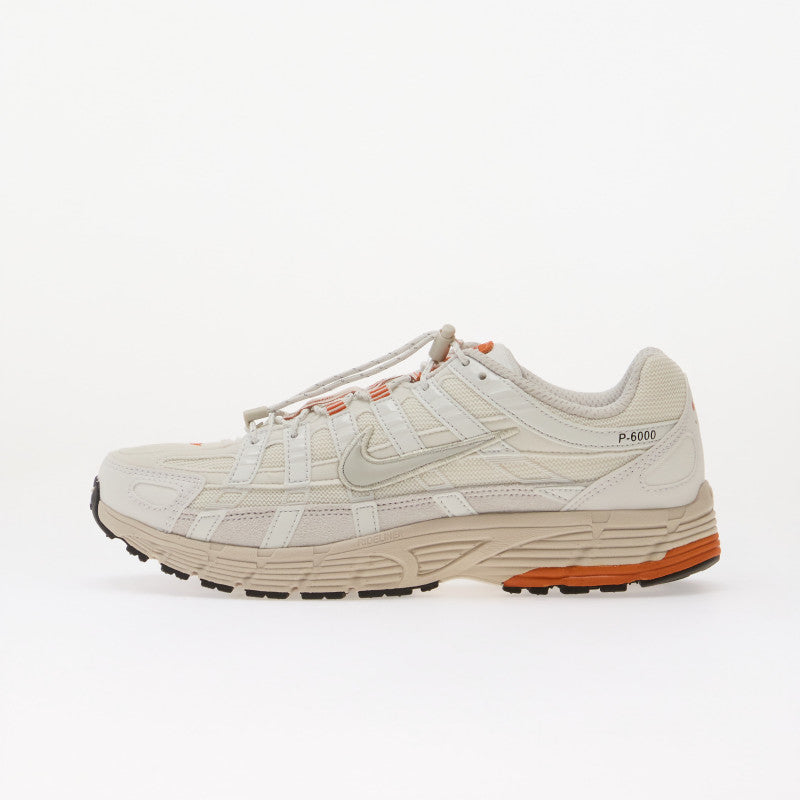 Nike P-6000 Summit White/ Light Bone-Campfire Orange