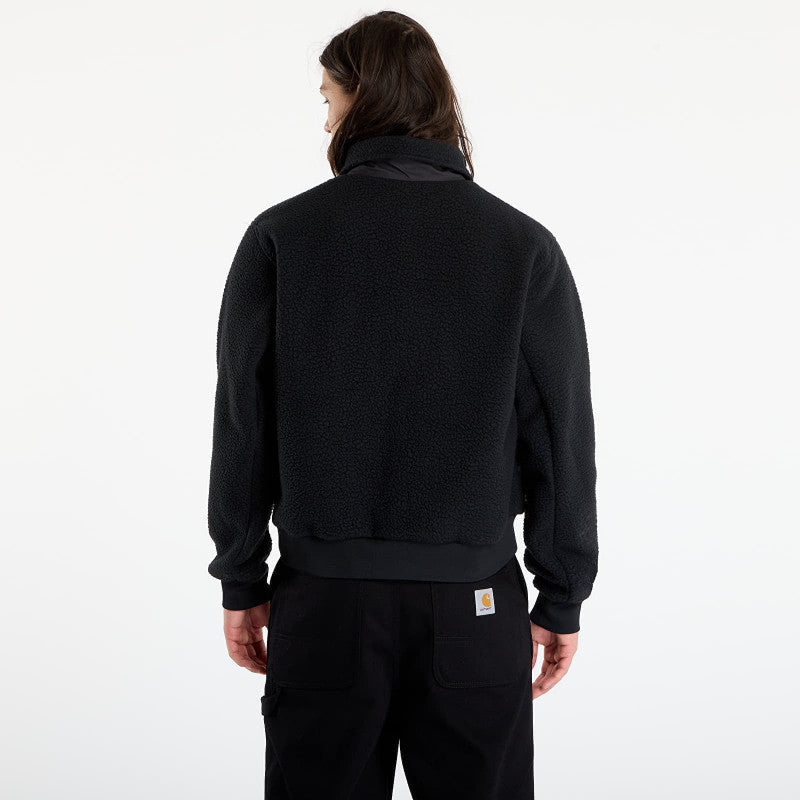 Nike Sportswear Club Men's High-Pile Fleece Coaches Jacket Black/ White