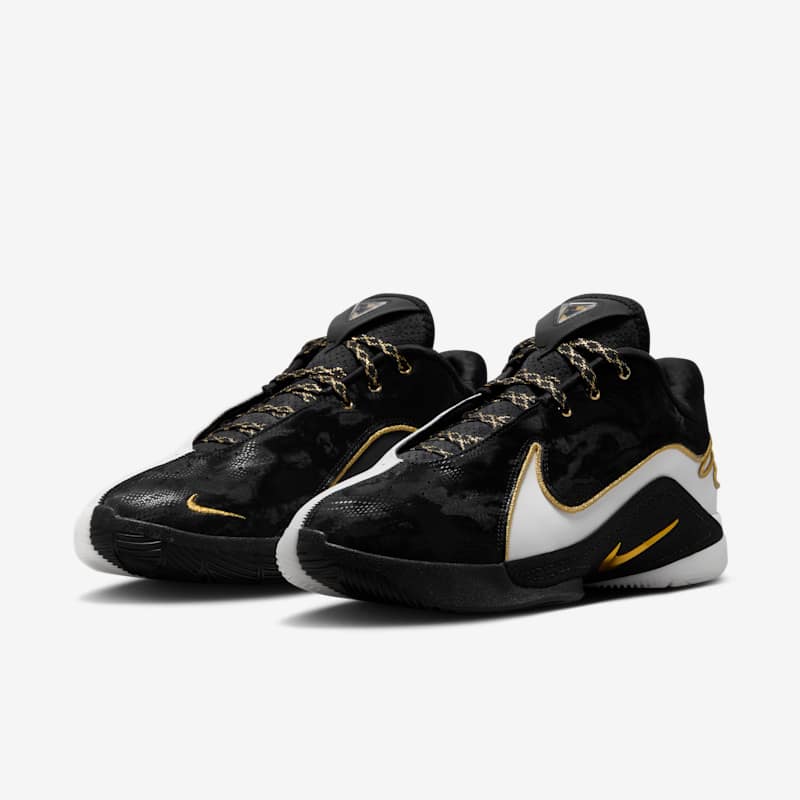 Nike LeBron XXII “Mogul” White/Black-Metallic Gold
