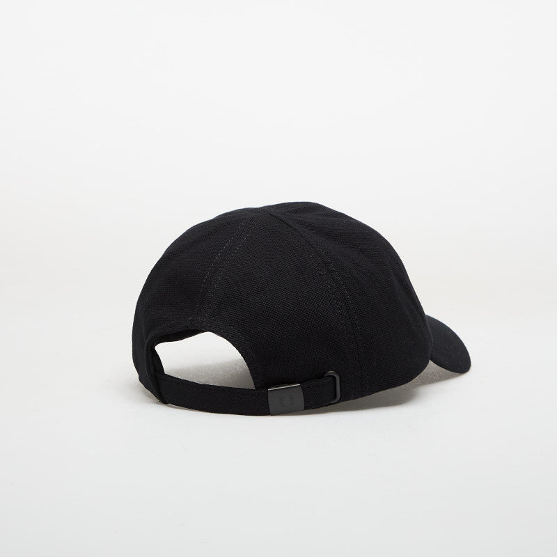 FRED PERRY Pique Classic Cap Black/ Snowwhite