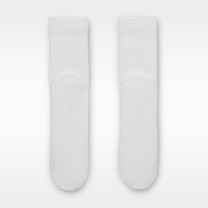 Nike Running Lightweight Micro Crew Socks 1 Pair White/ Black/ Pure Platinum