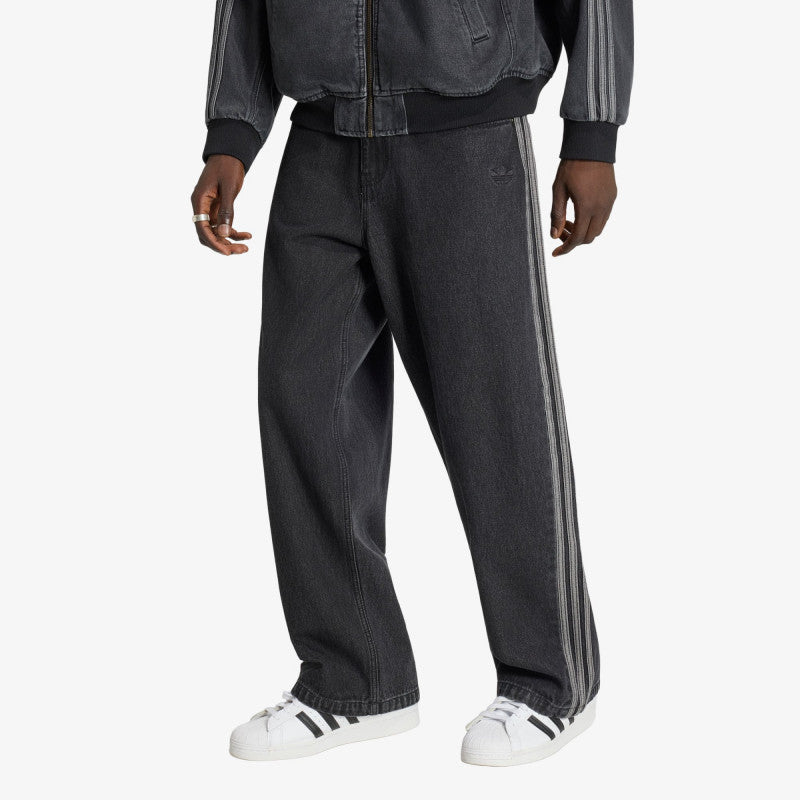 Jeansy adidas SST Denim Jeans MID-RISE Straight Leg True Black Denim
