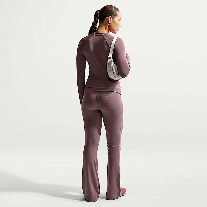 Nike Sportswear Chill Knit Women's Tight Long-Sleeve Ribbed Top Tattoo/ Sail