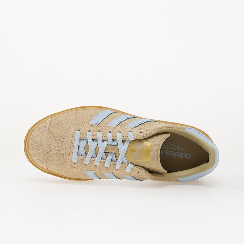 adidas Gazelle Bold Stone Khaki/ Crystal Sky/ Gold Met.