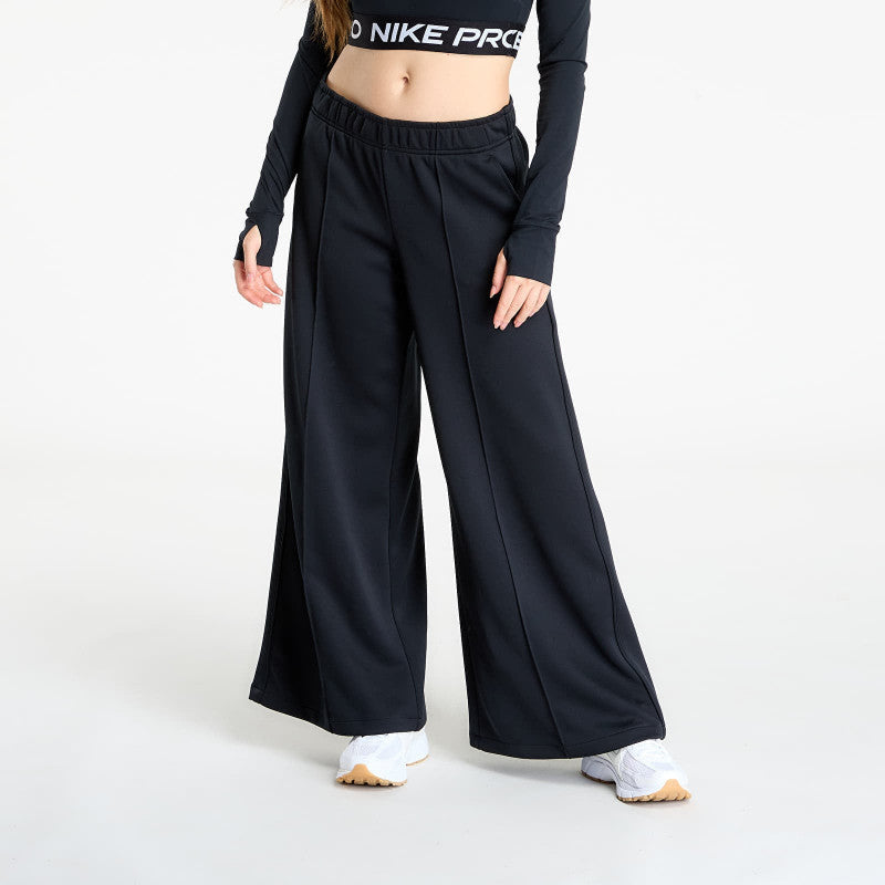 Nike Sportswear Women's Mid-Rise Wide-Leg Track Pants Black/ Black/ Sail