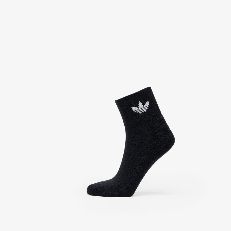 adidas Originals Mid Ankle Sock 3-Pack White/ Medium Grey Heather/ Black