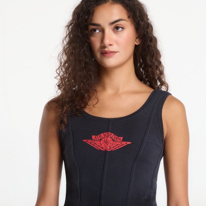 Jordan Flight Fleece Women's Corset Black/ University Red