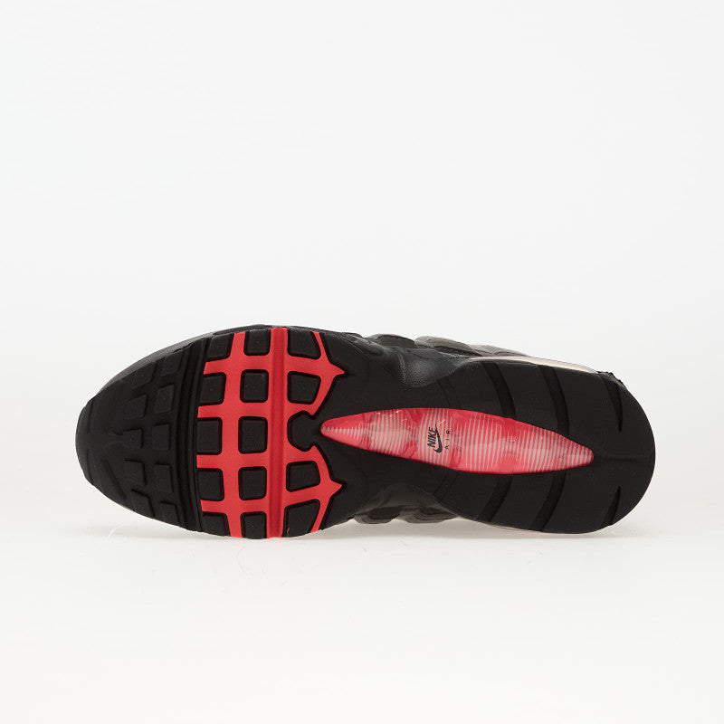 Nike Air Max 95 Big Bubble Black/ Solar Red-Medium Ash-Dk Pewter