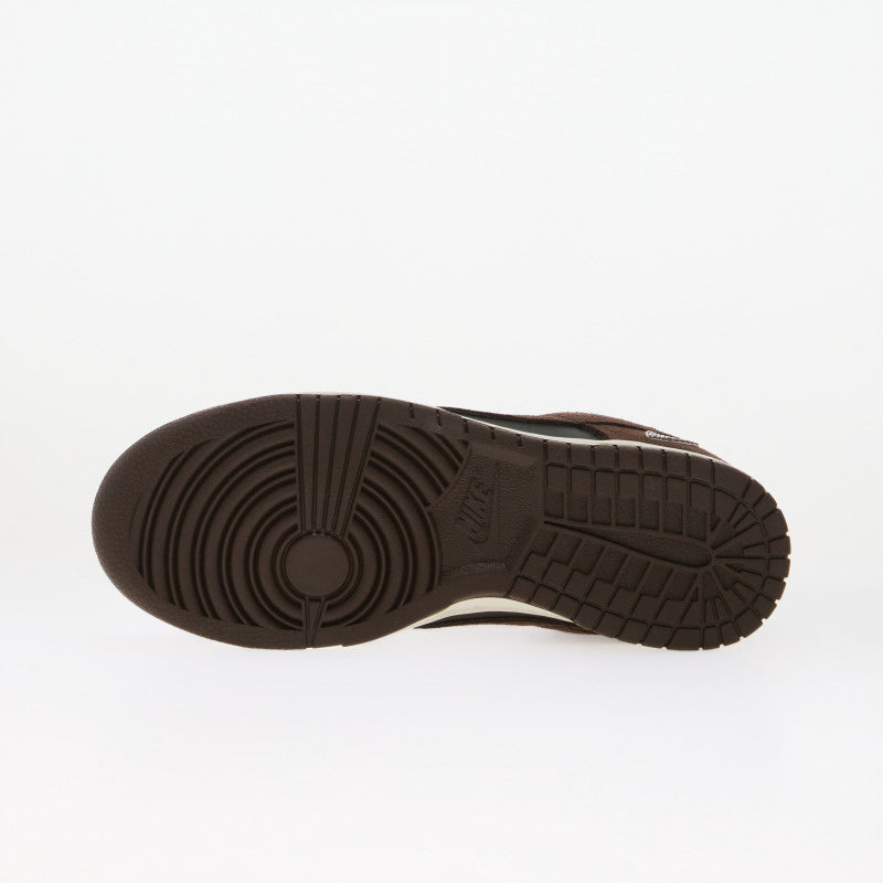 Nike Dunk Low Suede Black/ Baroque Brown-Sail-Metallic Silver