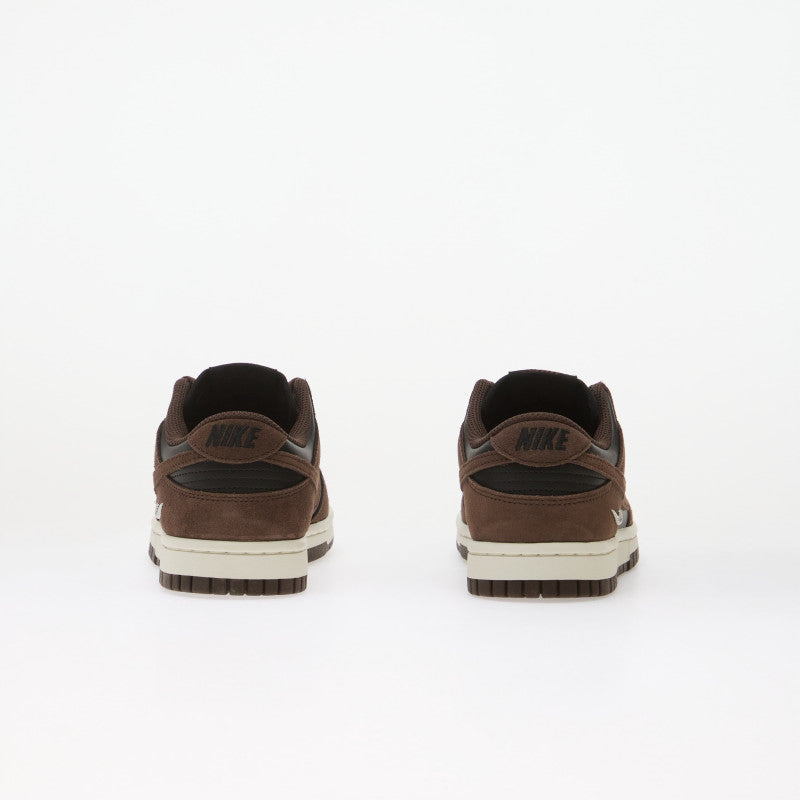 Nike Dunk Low Suede Black/ Baroque Brown-Sail-Metallic Silver