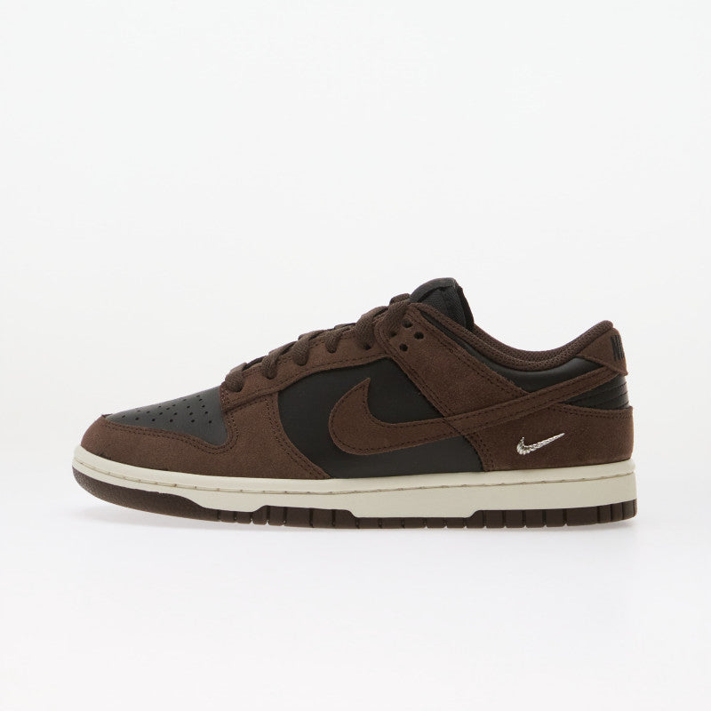 Nike Dunk Low Suede Black/ Baroque Brown-Sail-Metallic Silver