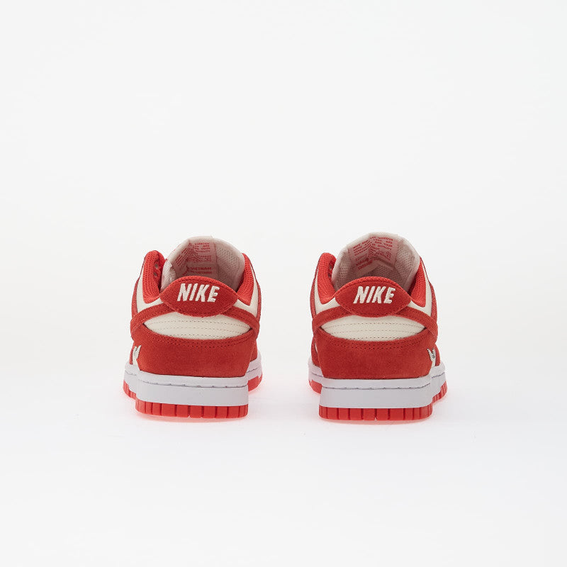 Nike Dunk Low Sail/ Lt Crimson-White-Metallic Silver