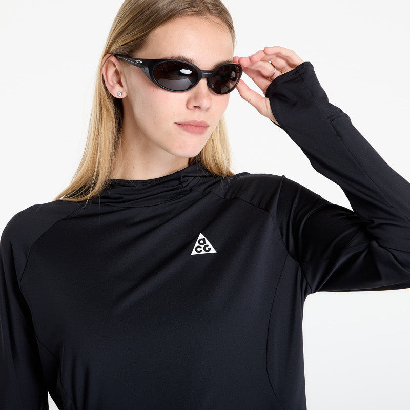 Nike ACG Women's UV-Resistant Hooded Trail Running Mid-Layer Top Black/ Black/ Summit White