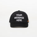 Nike Rise "Your Message Here" Structured A-Frame Cap Black/ White/ Safety Orange