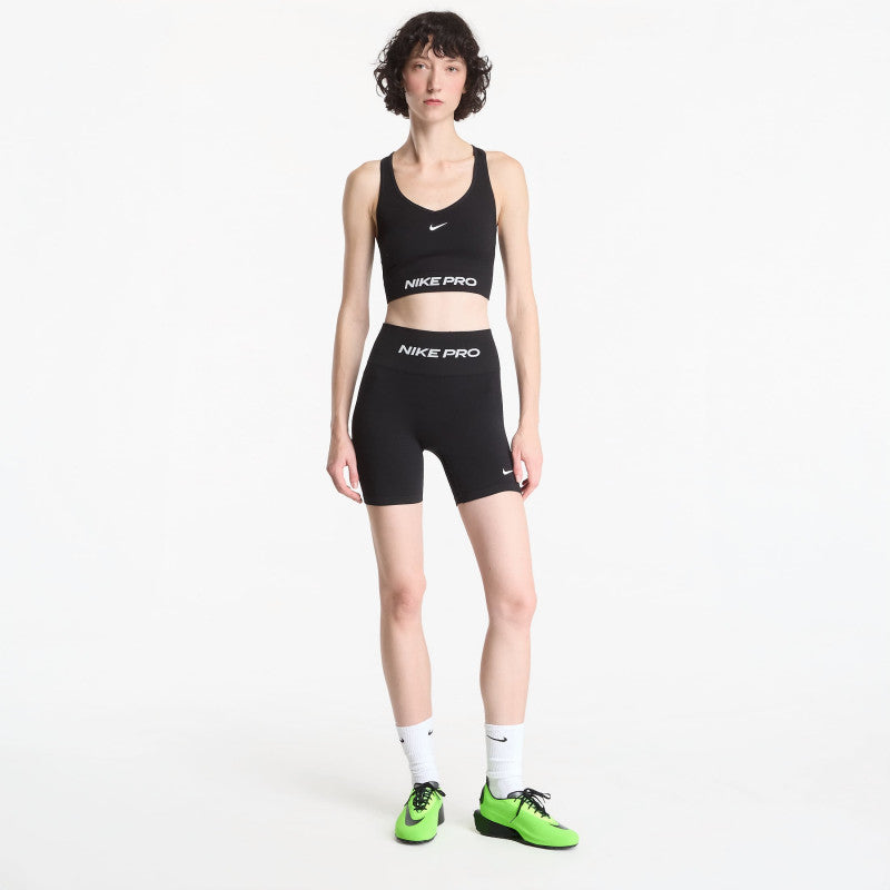 Nike Pro Seamless Women's High-Waisted 5" Biker Shorts Black/ White