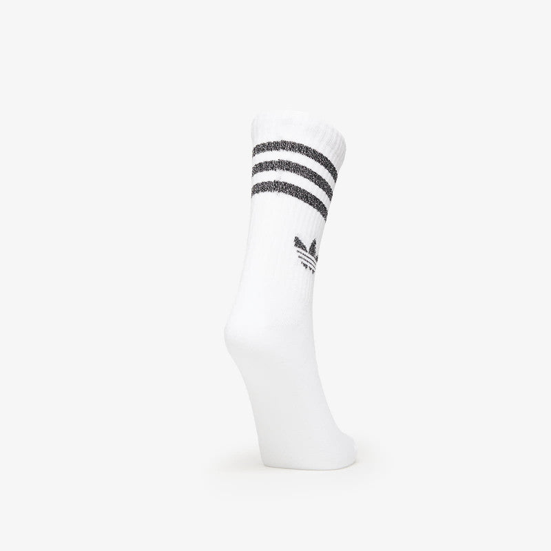 adidas 3-Stripes Glitter Crew Socks 2-Pack Black/ Lucid Red/ Lucid Blue