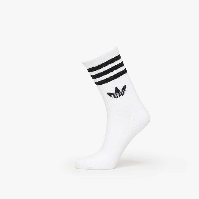 adidas 3-Stripes Crew Socks 3-Pack White/ Black/ Clear Pink