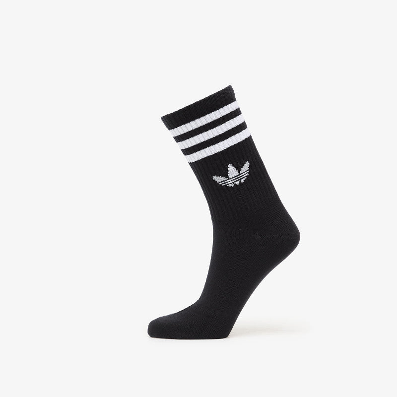 adidas 3-Stripes Crew Socks 6 Pairs Black
