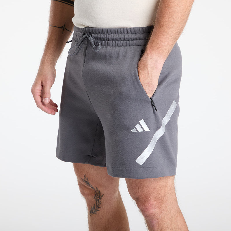 adidas AMG Mercedes Silver Shorts Grey Five