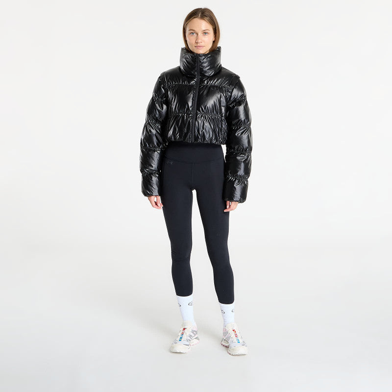 adidas Essentials Glossy 2-In-1 Cropped Puffer Black