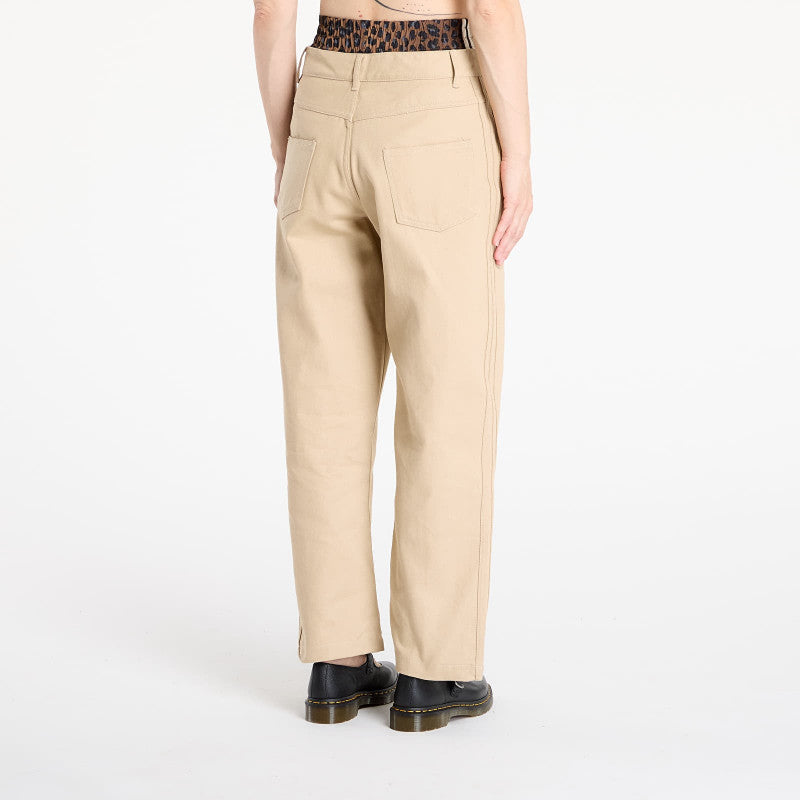 adidas Firebird Utility Pants Stone Khaki/ Bliss Lilac/ White
