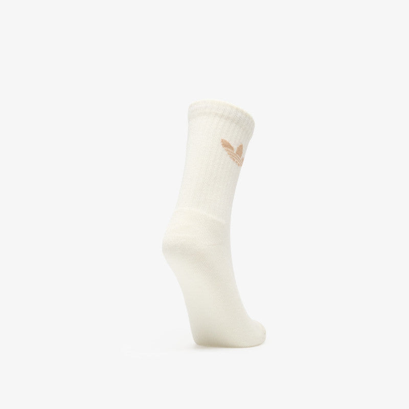 adidas Trefoil Cushion Crew Socks 6-Pack Cream White/ Wonder Quartz
