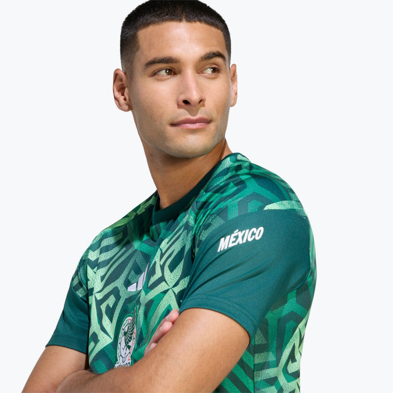 adidas Mexico 26 Home Pre Match Jersey Aurora Ivy