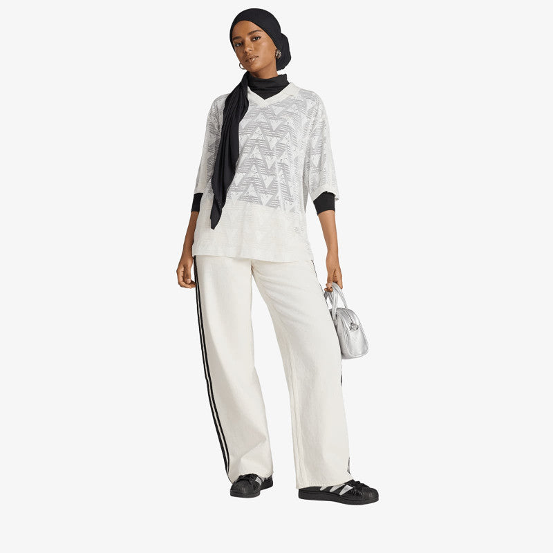 adidas Lace Football Jersey Cloud White
