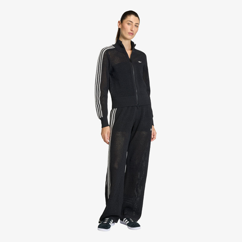 adidas Knitted Crochet Firebird Track Top Black
