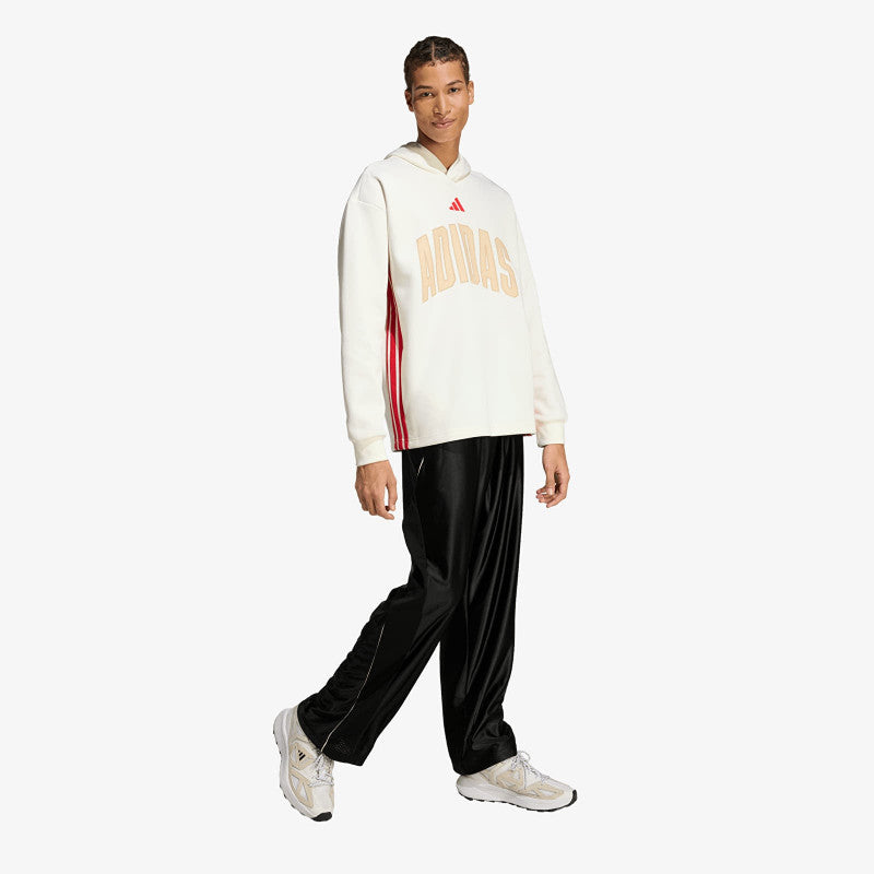 adidas Stadium Graphic Hoodie Off White/ Pure Ruby