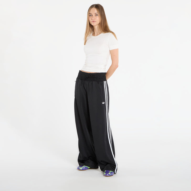 adidas Smocked Firebird Tracksuit Bottoms Black