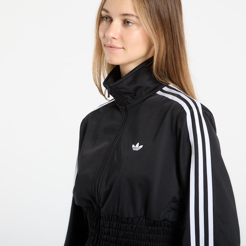 adidas Smocked Firebird Track Top Black