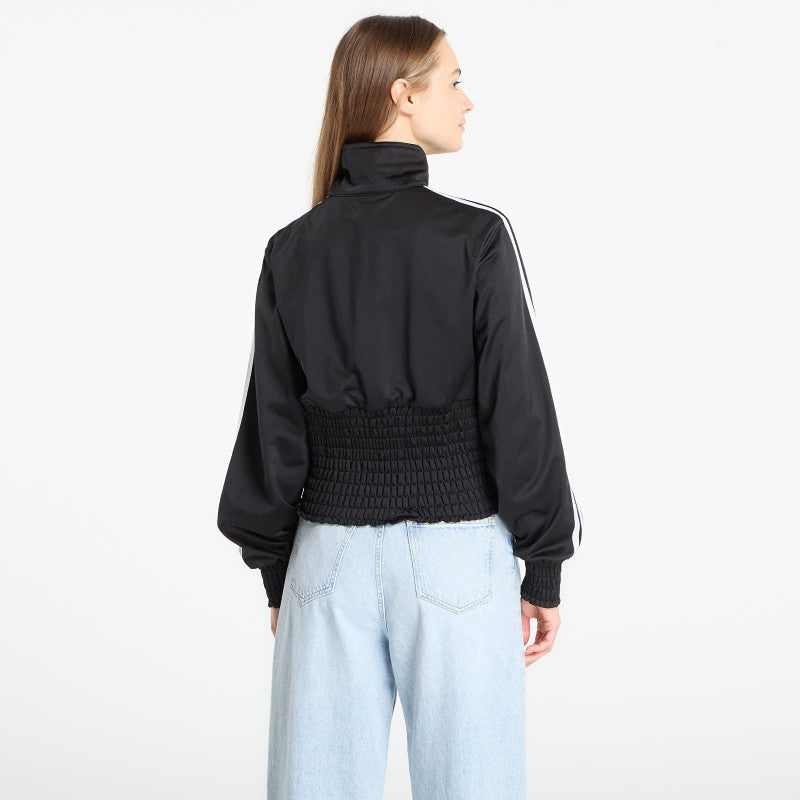 adidas Smocked Firebird Track Top Black